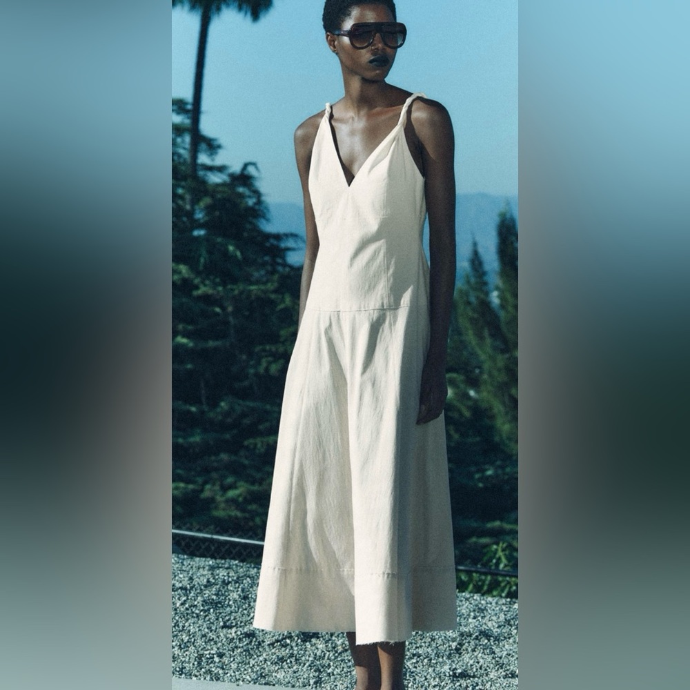 NWT ZARA MIDI STRAPPY DRESS - Picture 2 of 12